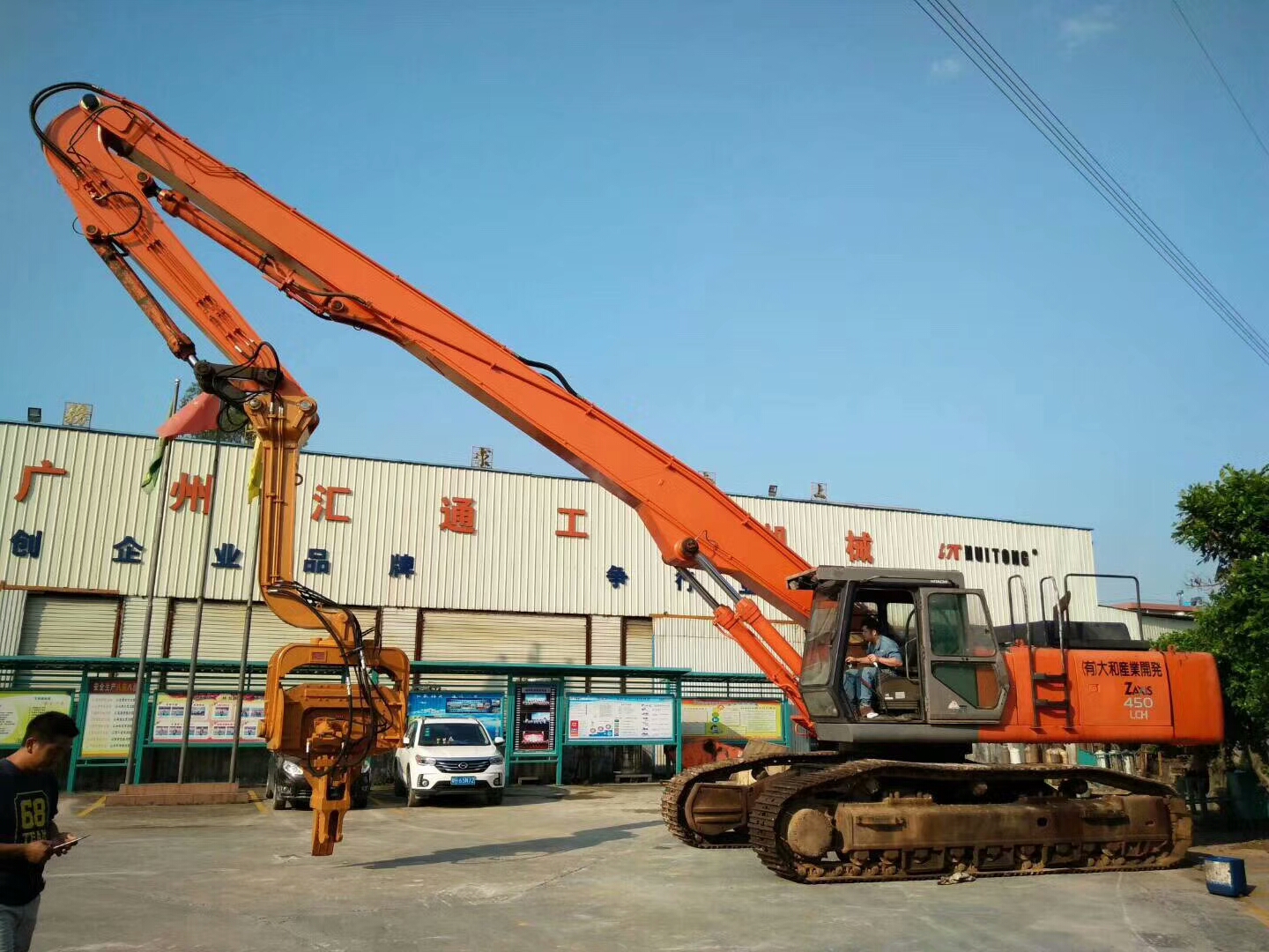 挖掘機(jī)打樁臂、打樁臂、打樁錘、挖掘機(jī)打樁臂廠家